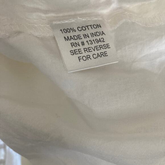 Chic Collection Shirt Womens Small White New - Picture 9 of 11